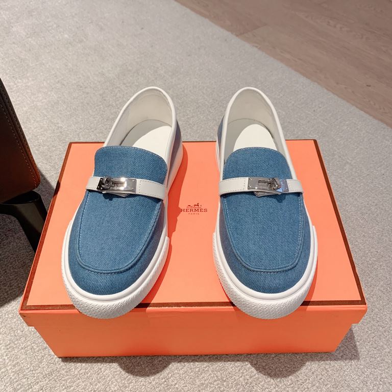 Men's [Guanhua] Hermes  home 23ss early spring new products! Classic boot shape   British color blocking design, classic and durable! The original inverted mold last shape, the ultimate 11 shape, imported high-end knitti