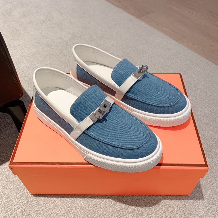 Men's [Guanhua] Hermes  home 23ss early spring new products! Classic boot shape   British color blocking design, classic and durable! The original inverted mold last shape, the ultimate 11 shape, imported high-end knitti