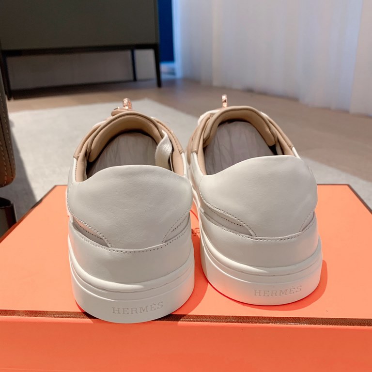 Men's [Couple's  ] H family 23ss early spring white shoes! Warp-lasted bootie   British retro design, classic and durable! The original inverted mold last shape, the ultimate 11 shape, imported high-end fabrics present e