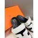 Men  [ΗERMES 】 Hermes spring and summer classic couple models second uncle slippers Chypre ugly ugly ugly uncle slippers - old man slippers, on the foot is simply too comfortable! It's simple and cute!All mixed breed she