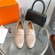 Hermes Hermes  Home RoyalParis Collection Louboutin Shoes  Top quality Classic H buckletassel series  Upper Imported LambskinSheepskin Leather injection molding rubber non-slip outsole size35-39(34.40.41.42 customized)