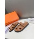 Men  [ΗERMES 】 Hermes spring and summer classic couple models second uncle slippers Chypre ugly ugly ugly uncle slippers - old man slippers, on the foot is simply too comfortable! It's simple and cute!All mixed breed she