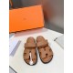 Men  [ΗERMES 】 Hermes spring and summer classic couple models second uncle slippers Chypre ugly ugly ugly uncle slippers - old man slippers, on the foot is simply too comfortable! It's simple and cute!All mixed breed she