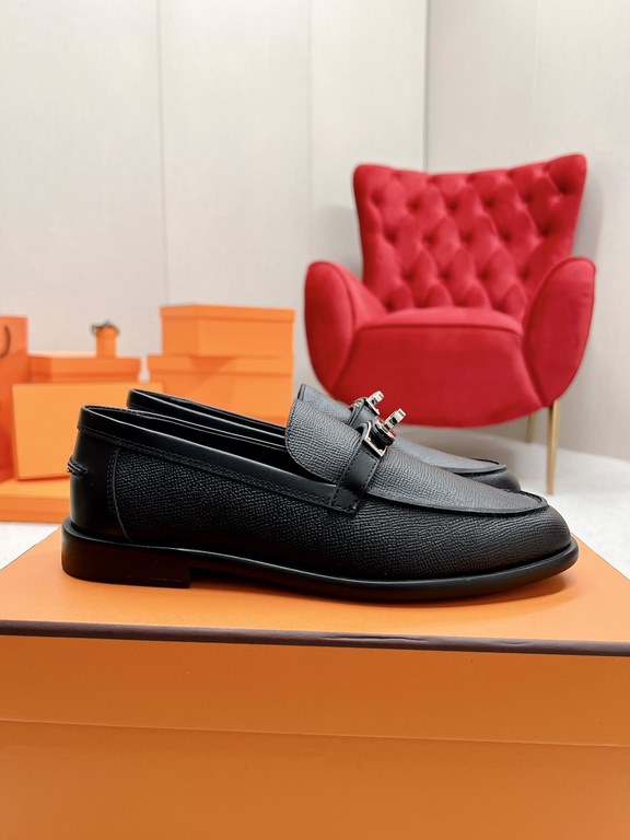 HERME'c, the whole network exclusive handmade, private high-end customization, classic handmade workshop ~ ~ big goods real shotDestin Loafers, very classic, versatile, simple, colorblocking design, on the foot is very f