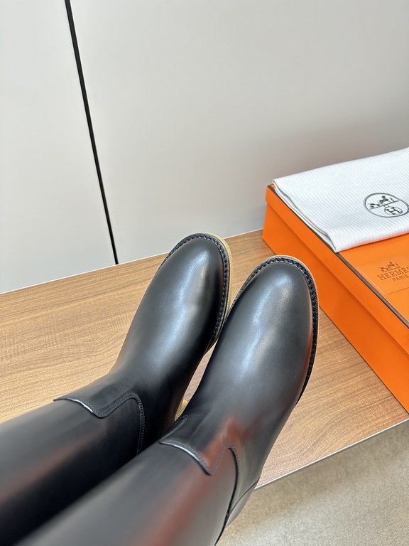 Hermes Hermès Supreme Kelly Jumping Locks Cavalier BootsNetflix must-have! Super heavyweight a classic boots.  counter original replica handmade customization, the essence of the boot barrel to do quite and do straight.U