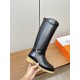 Hermes Hermès Supreme Kelly Jumping Locks Cavalier BootsNetflix must-have! Super heavyweight a classic boots.  counter original replica handmade customization, the essence of the boot barrel to do quite and do straight.U