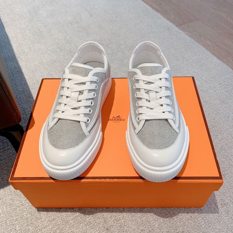 Men's [Guanhua] Hermes  home 23ss early spring new products! Classic boot shape   British color blocking design, classic and durable! The original inverted mold last shape, the ultimate 11 shape, imported high-end knitti