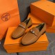 The hottest item of the year is online ~Purely handmade and customized as always ～This will be the hottest single product of H brand this year, kelly buckle Loafers, cool and special casual fashion versatile, flat small 