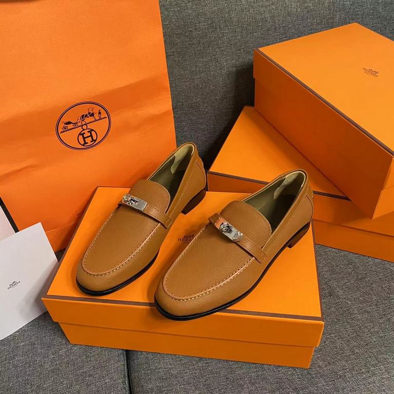 The hottest item of the year is online ~Purely handmade and customized as always ～This will be the hottest single product of H brand this year, kelly buckle Loafers, cool and special casual fashion versatile, flat small 