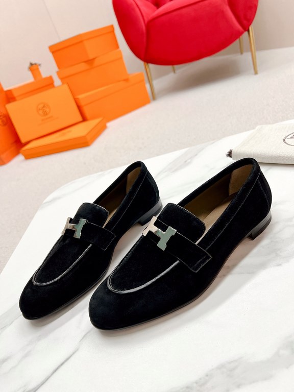 HERME'c, the whole network exclusive handmade, private high-end customization, classic handmade workshop ~ ~ ~ big goods real shotRoyal Loafers, very classic, versatile, simple, colorblocking design, on the foot is very 