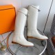 wholesale  Generation level hermes Hermes Jimping series! kelly buckle classic bootsknight boots!H family's classic boots, simple atmosphere, handsome Upper original calfskincowking Lining cowhide leatherItaly customized