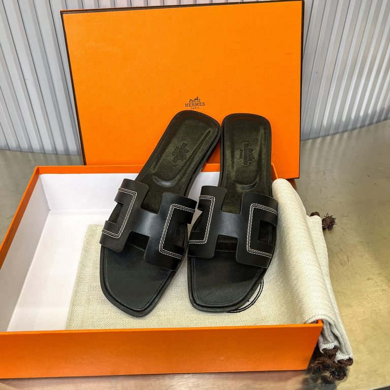 Bone Cord Collection Newly Revamped (Hermès) Packaging upgraded, version of the workmanship materials upgraded.Hermes  market highest version of pure handmade shoes   Top Product Hermes Slippers  ----------The most class