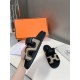 Men  [ΗERMES 】 Hermes spring and summer classic couple models second uncle slippers Chypre ugly ugly ugly uncle slippers - old man slippers, on the foot is simply too comfortable! It's simple and cute!All mixed breed she