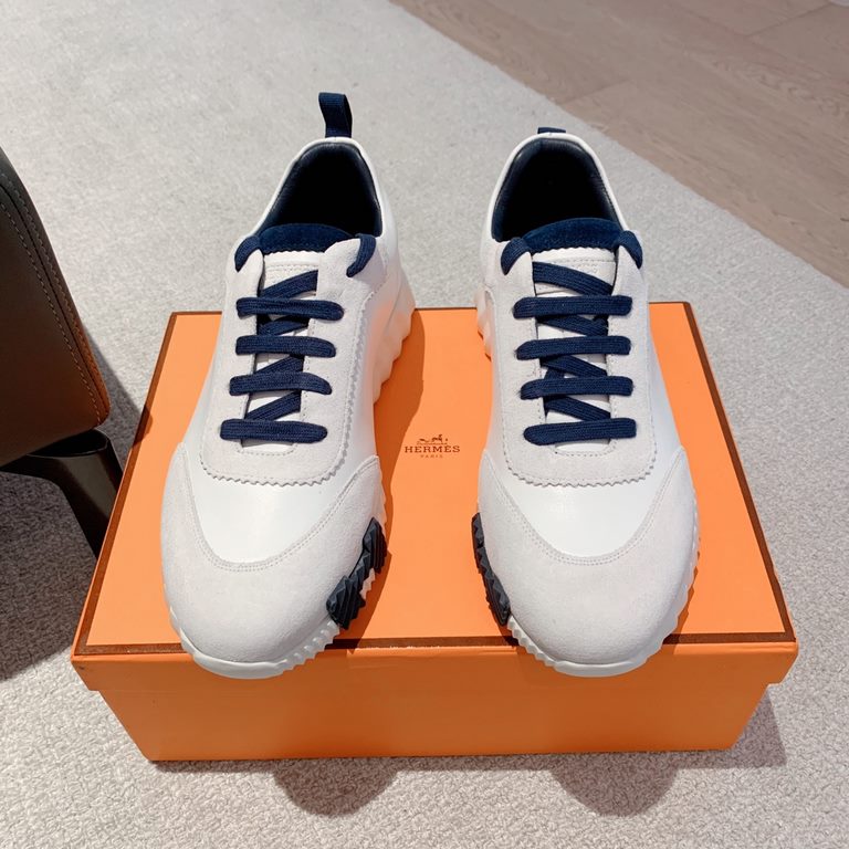 Men's [Couple's  ] H family 23ss early spring white shoes! Warp-lasted bootie   British retro design, classic and durable! The original inverted mold last shape, the ultimate 11 shape, imported high-end fabrics present e