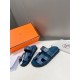 Men  [ΗERMES 】 Hermes spring and summer classic couple models second uncle slippers Chypre ugly ugly ugly uncle slippers - old man slippers, on the foot is simply too comfortable! It's simple and cute!All mixed breed she