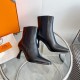 wholesale Hermes Hermes  23 new   high heel square toe boots  top quality  imported calfskinsheepskincowhide lining Heel height 7.5cm   imported leather outsole size35-39(40,41 customized)