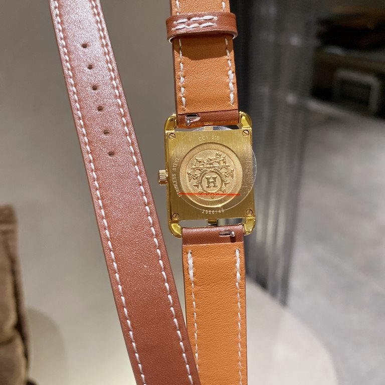 Hermes NANTUCKET series, follow the pace of Hermes cape cod, naughty to meet the wonderful future, Hong Kong DFS Global Duty Free new listing diameter 23mm mother-of-pearl dial, Swiss quartz movement, CNC fine craft thre