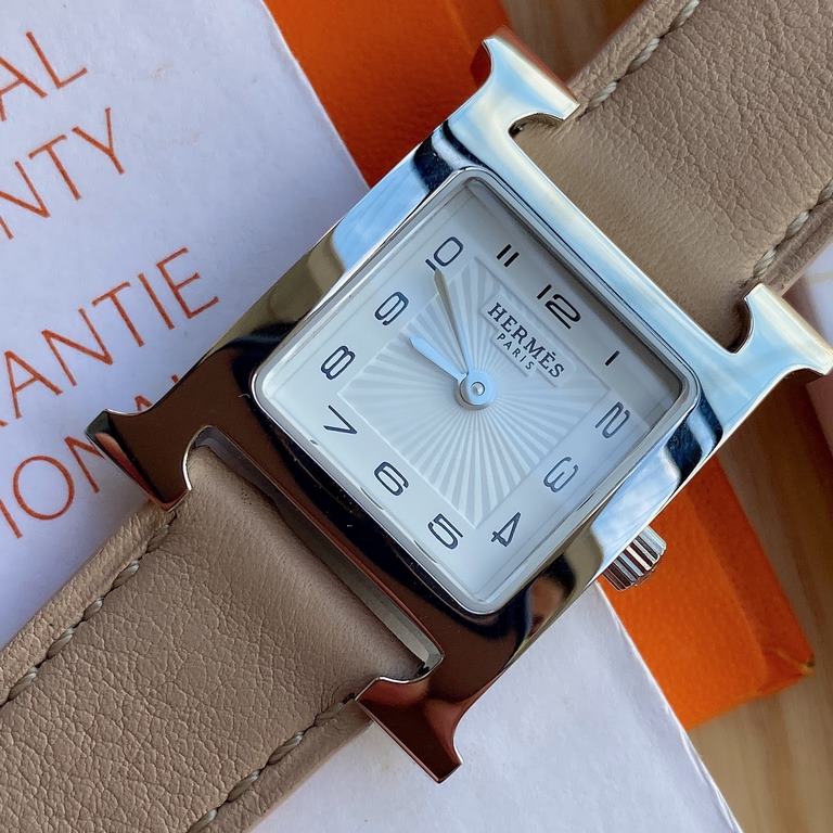 Batch with box Support Hong Kong, the United States direct mailNew debut, HERMES Hermes HEURE H series, equipped with Swiss ETA original quartz movement, the case is imported 316L steel, dial size small 21  21mm; Barenia