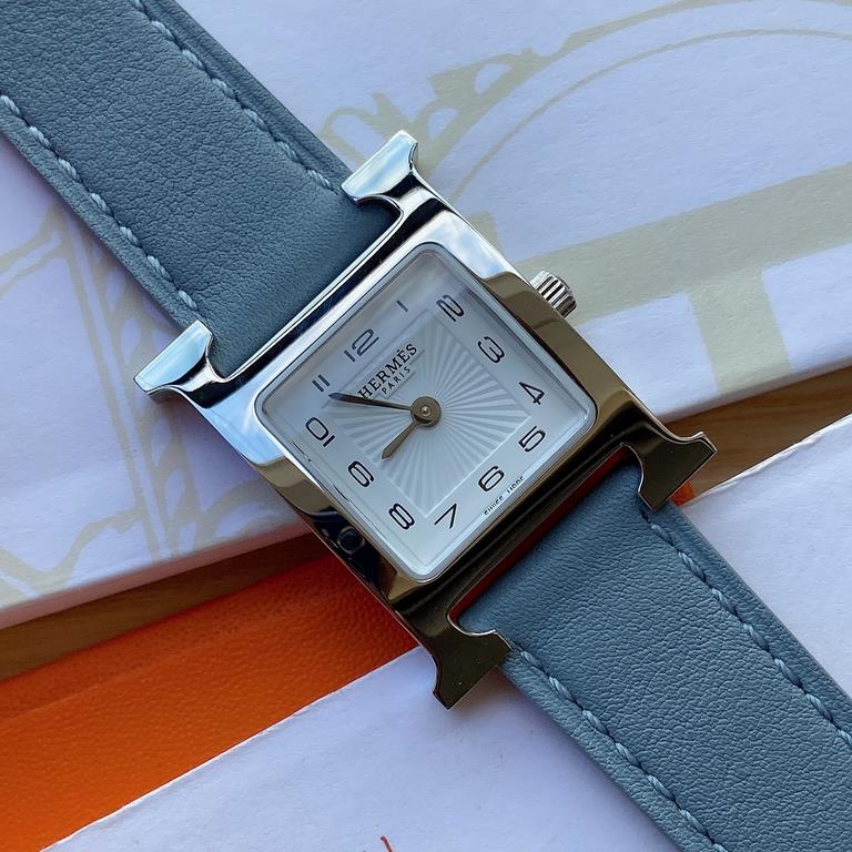 Batch with box Support Hong Kong, the United States direct mailNew debut, HERMES Hermes HEURE H series, equipped with Swiss ETA original quartz movement, the case is imported 316L steel, dial size small 21  21mm; Barenia