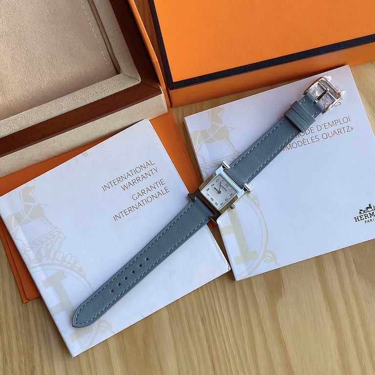 Batch with box Support Hong Kong, the United States direct mailNew debut, HERMES Hermes HEURE H series, equipped with Swiss ETA original quartz movement, the case is imported 316L steel, dial size small 21  21mm; Barenia