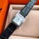 Wholesale box Support Hong Kong, USA direct mailDial size 2626mm, bezel set with 112 VS diamonds! Hermes HEURE H series, the most classic H case, white natural mother-of-pearl face, hand-polished and made of this square 