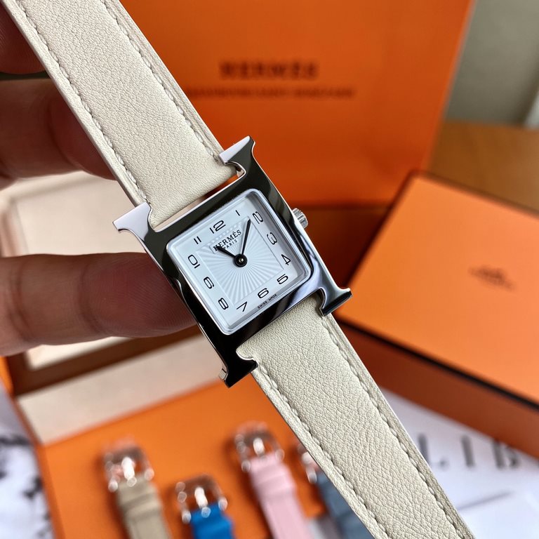 Batch with box Support Hong Kong, the United States direct mailNew debut, HERMES Hermes HEURE H series, equipped with Swiss ETA original quartz movement, the case is made of imported 316L stainless steel, diameter 2121mm