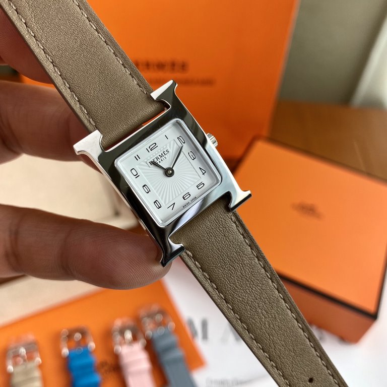 Batch with box Support Hong Kong, the United States direct mailNew debut, HERMES Hermes HEURE H series, equipped with Swiss ETA original quartz movement, the case is made of imported 316L stainless steel, diameter 2121mm