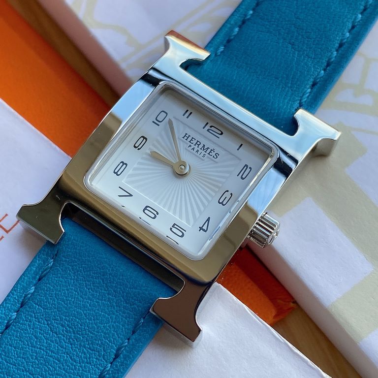 Batch with box Support Hong Kong, the United States direct mailNew debut, HERMES Hermes HEURE H series, equipped with Swiss ETA original quartz movement, the case is imported 316L steel, dial size small 21  21mm; Barenia