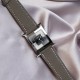 Hermès HERMèS HEURE H collection. The letter H is used to shape the case of the watch, a sign of the Maison's maverick, standard-issue style that has evolved over time and remains a constant, making it one of the most po