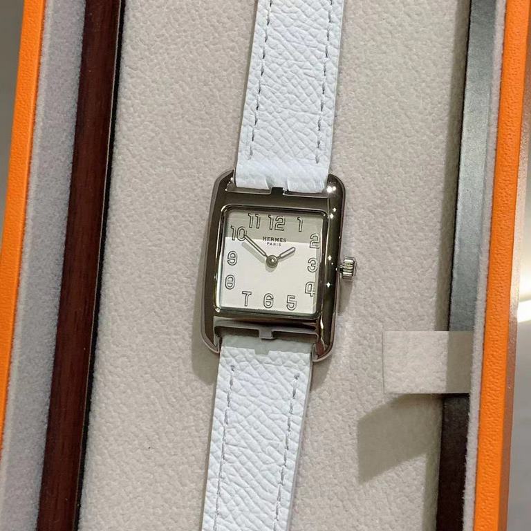 Hermes NANTUCKET series, follow the pace of Hermes cape cod, naughty to meet the wonderful future, Hong Kong DFS Global Duty Free new listing diameter 23mm mother-of-pearl dial, Swiss quartz movement, CNC fine craft thre