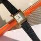 Wholesale box Support Hong Kong, U.S. direct mailHermès Early Spring 2022  Latest colorway Small stainless steel case measuring 21 x 21 mm Diamond-set sandblasted black PVD-coated dial set with 36 diamonds Quartz movemen