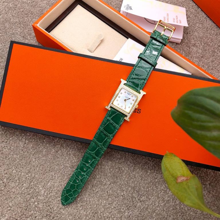 Batch with box Support Hong Kong, the United States direct mailOriginal single hard goods Hermes Hermes crocodile leather H series Medium with counter full set of cabinet gift box packaging Best choice for gift hermes wo