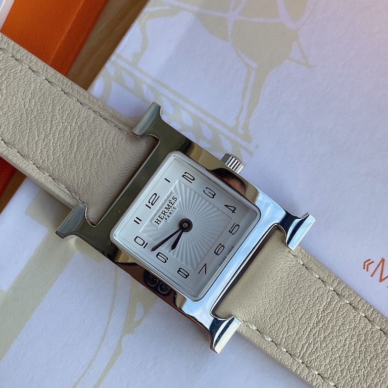 Batch with box Support Hong Kong, the United States direct mailNew debut, HERMES Hermes HEURE H series, equipped with Swiss ETA original quartz movement, the case is imported 316L steel, dial size small 21  21mm; Barenia