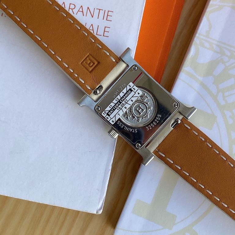 Batch with box Support Hong Kong, the United States direct mailNew debut, HERMES Hermes HEURE H series, equipped with Swiss ETA original quartz movement, the case is imported 316L steel, dial size small 21  21mm; Barenia