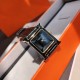 Wholesale box Support Hong Kong and USA direct shippingThe latest style - Hermes Hermes launched a new HEURE H watch, with a deep black lacquer dial, light and shadow anti-glare yellow faceted glass, 21mm in diameter, im