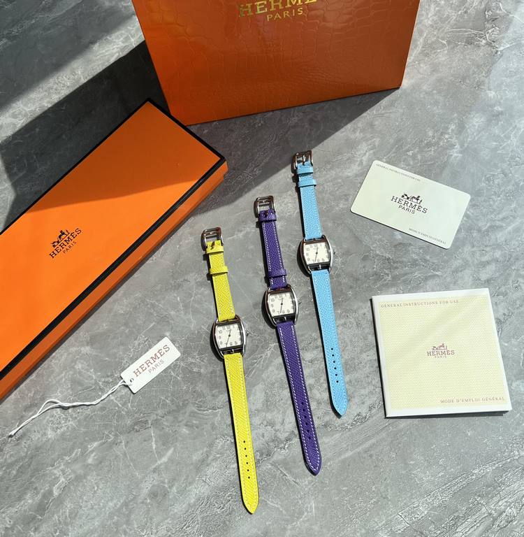 Batch with box Support Hong Kong, the United States direct mailNew first,  3 color   choose  HERMES Hermes HEURE H series, equipped with the original Swiss ETA quartz movement, the case is made of imported 316L stainless