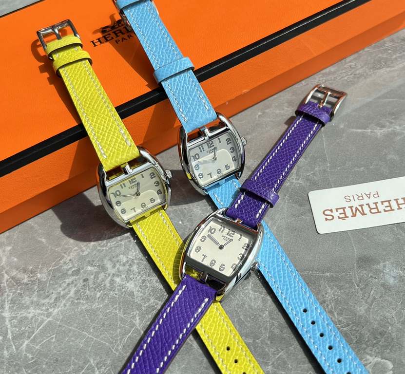 Batch with box Support Hong Kong, the United States direct mailNew first,  3 color   choose  HERMES Hermes HEURE H series, equipped with the original Swiss ETA quartz movement, the case is made of imported 316L stainless