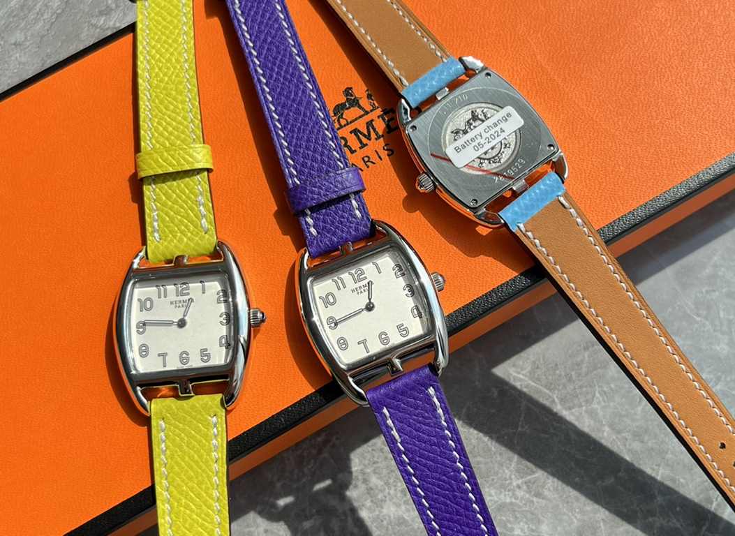 Batch with box Support Hong Kong, the United States direct mailNew first,  3 color   choose  HERMES Hermes HEURE H series, equipped with the original Swiss ETA quartz movement, the case is made of imported 316L stainless