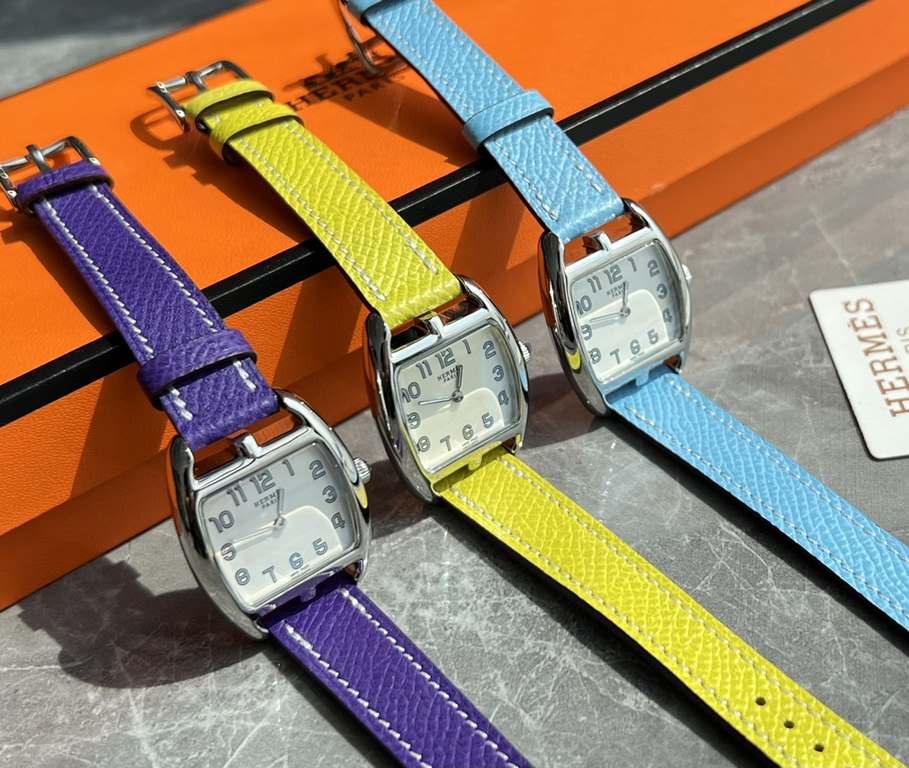 Batch with box Support Hong Kong, the United States direct mailNew first,  3 color   choose  HERMES Hermes HEURE H series, equipped with the original Swiss ETA quartz movement, the case is made of imported 316L stainless