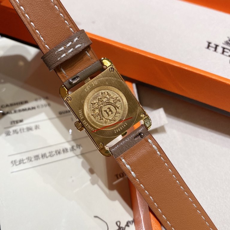 Hermes NANTUCKET series, follow the pace of Hermes cape cod, naughty to meet the wonderful future, Hong Kong DFS Global Duty Free new listing diameter 23mm mother-of-pearl dial, Swiss quartz movement, CNC fine craft thre