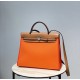 Herbag Vibrant OrangeSuper handsome commuter bag, between casual and formal, casual without losing elegance, the combination of canvas and cowhide  leather, the outer seams are hard and stylish.Super cost-effective spot t