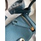 Hand-stitched  Mini Lindy 19cm Imported Taurillon Clemence  leather Prussia Green Gold Buckle