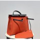 Herbag Tomato RedSuper handsome commuter bag, between casual and formal, casual without losing elegance, the combination of canvas and cowhide  leather, the outer seams are stiff and stylish.Super cost-effective in stock~