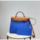 Herbag Water Siren BlueSuper handsome commuter bag, between casual and formal, casual without losing elegance, the combination of canvas and cowhide  leather, the outer seams are stiff and stylish.Super cost-effective spo