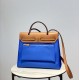 Herbag Water Siren BlueSuper handsome commuter bag, between casual and formal, casual without losing elegance, the combination of canvas and cowhide  leather, the outer seams are stiff and stylish.Super cost-effective spo