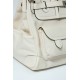 35 Cargo Cloth Bag Detail Color Cream White. Hardware silver buckle (Size 35 x 25 x 18 cm) Canvas spliced with slip leather Swift Very small production A style that becomes more and more vintage the more you use it What'