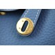 denim blue gold buckle detail in stock