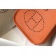 . Vibrant OrangeSelf-fabricated shoulder strap   togo cowhide leather   minimalist style.