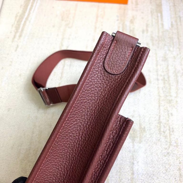 Evelyn 28cm Original Clemence Tc LeatherCk57 Bordeaux Wine Red   Handmade Beeswax Thread Stitching HandmadeTop notch craftsmanship, the details are so perfect, the wrap is perfectly cut in three dimensions, fine  Lightwe