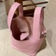 picotin lock Vegetable Basket 18, 5P Cherry Blossom Pink, handmade, French TC cowhide.Vegetable basket in recent years in the counter is also very buy, basically also go with the goods, out of the high rate of super high